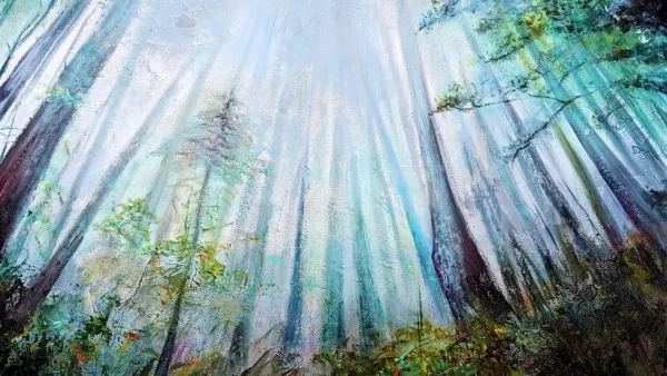 tableau peinture Acrylique - La forêt